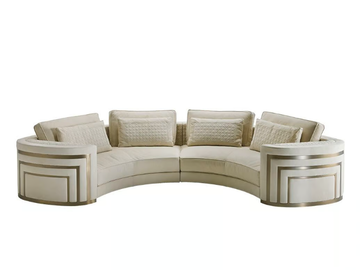 OCEAN - Curved fabric sofa by Siwa Soft Style - view 2